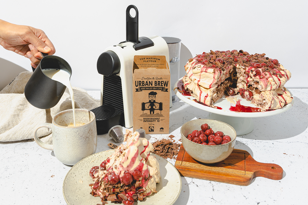 Recipe: Mocha & Cherry Pavlova