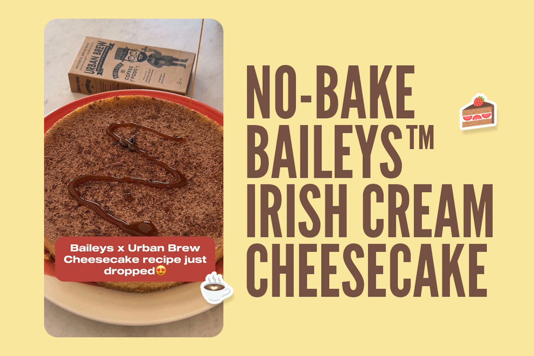 No-Bake Baileys™ Irish Cream Cheesecake Recipe 🍰☕✨