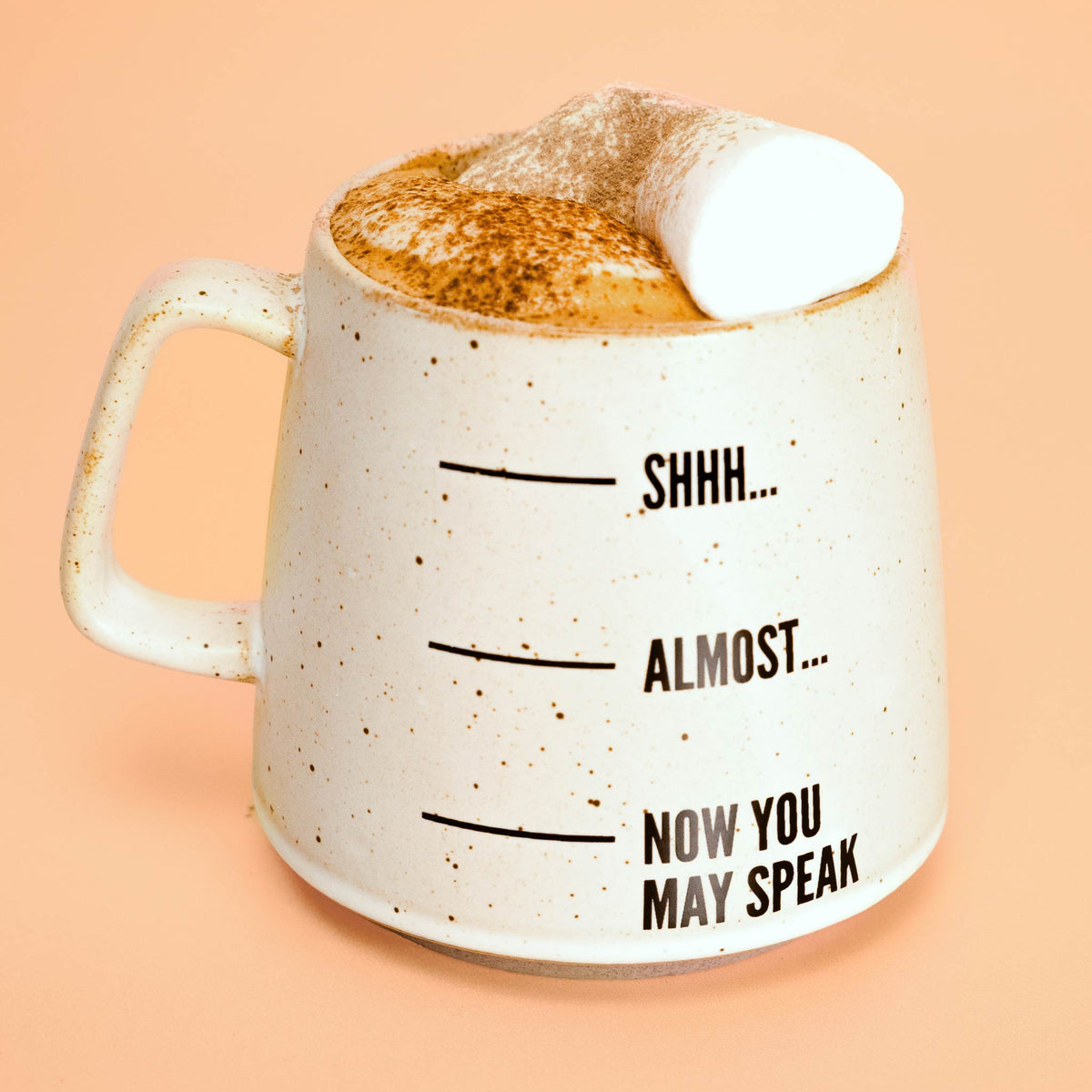 Urban Brew Crew Mug with foam and marshmallow on top