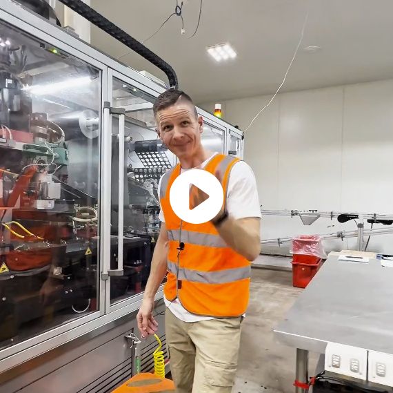 Play video: Urban Brew founder Toby Strong gives a behind-the-scenes tour of the pod production line